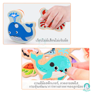 PAYOE ของเล่นปริศนา ของเล่นไม้แม่เหล็ก ของเล่นเด็ก ของเล่นตกปลาสำหรับเด็ก