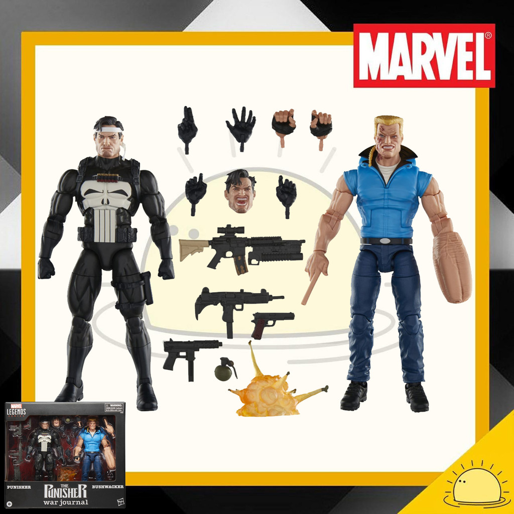 Marvel Legends Series: Punisher and Bushwacker (The Punisher War Journal Comics) 6 inch