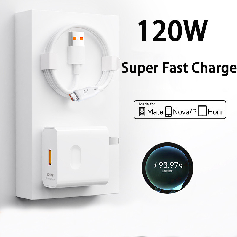 Honor 90 80 70 Pro 120W Super Fast Charger Power Adapter 6A USB Type C สําหรับ Honor 50 60 SE Magic 