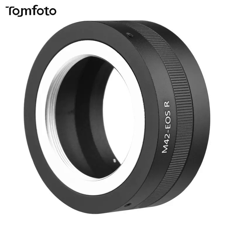 Manual Lens Mount Adapter Ring Aluminum Alloy for M42-Mount Lens to Canon EOS R/RP/Ra/R5/R6 RF-Mount