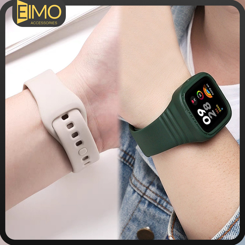 สายซิลิโคน For Redmi Watch 3 ACTIVE /Redmi Watch 3Lite นาฬิกาอัจฉริยะ ครอบคลุมสายยางกีฬา