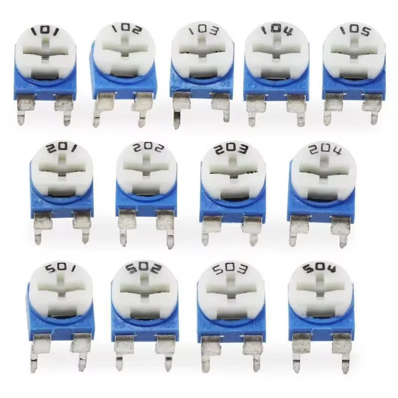 100/20pcs RM065 Potentiometer RM-065 Series Trimpot Trimmer Potentiometer Variable Resistor 100 200 500 1K 2K 5K 10K 20K 50K 100K 200K 500K 1M โอห์ม