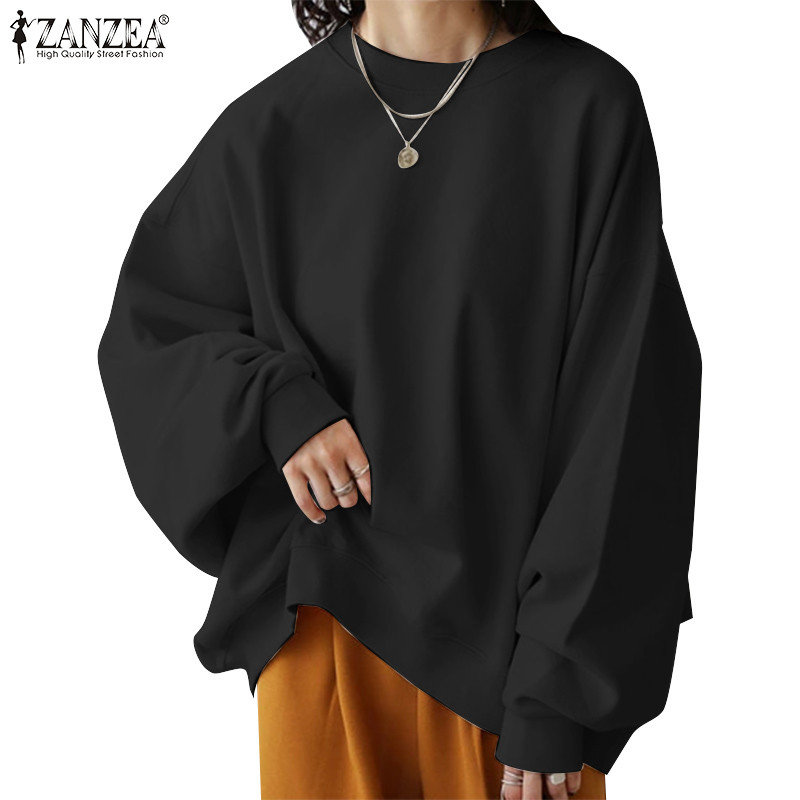 Zanzea เสื้อสเวตเตอร์สวมหัวแขนเปิดไหล่แฟชั่นเกาหลีสําหรับผู้หญิง