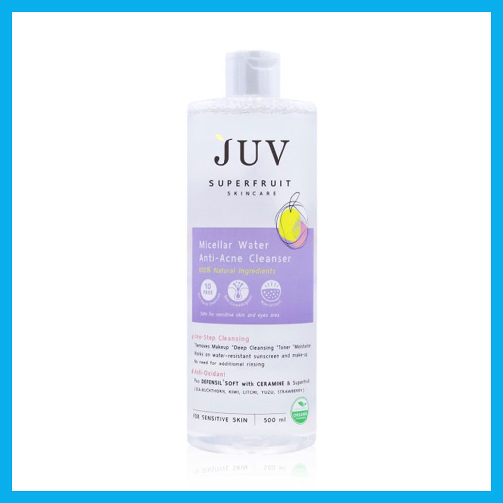 Juv Micellar Water Anti-Acne Cleanser 500ml จุ๊ฟ คลีนซิ่งไมเซลล่าร์. - รูปที่ 3