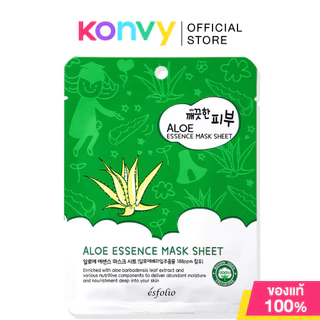 Esfolio Pure Skin Essence Mask Sheet 25ml แผ่นมาสก์หน้า.