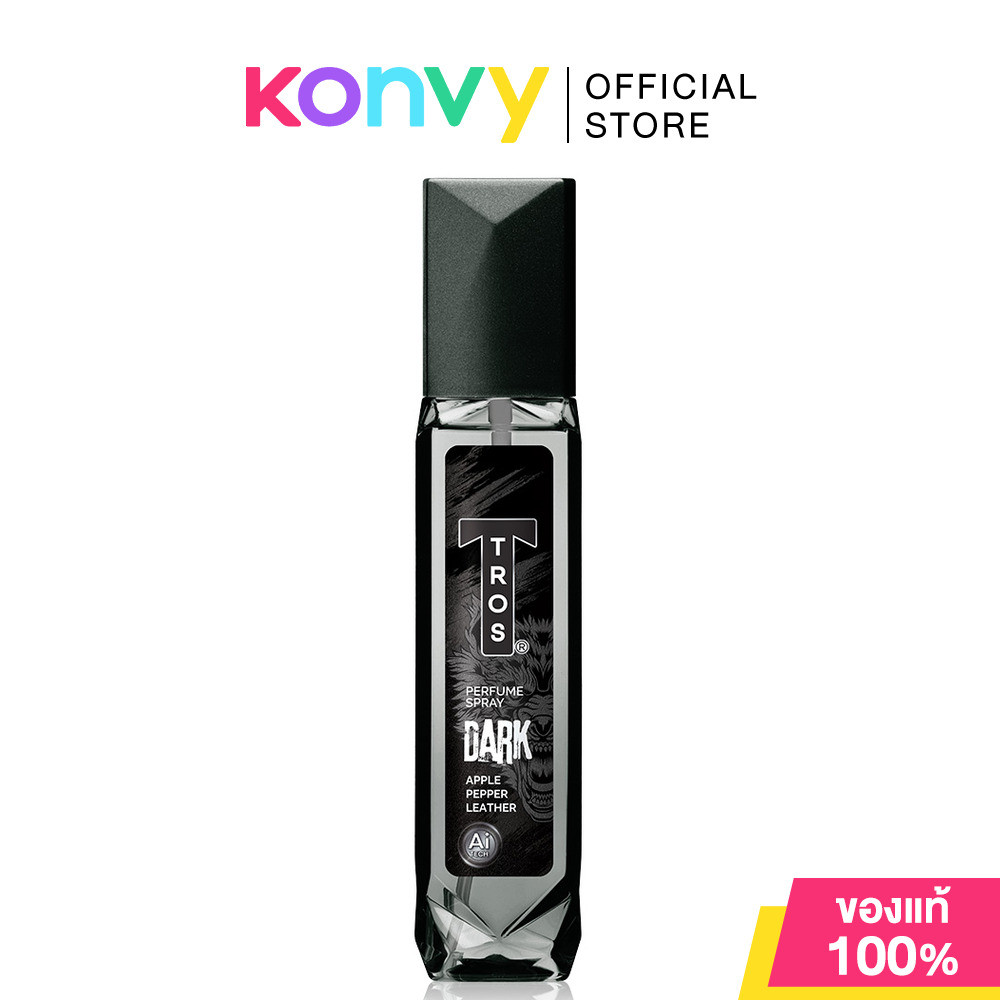 TROS Cologne Spray Dark 100ml #Black ทรอส โคโลญ สเปรย์ ดาร์ก สีดำ น้ำหอมสำหรับผู้ชาย.