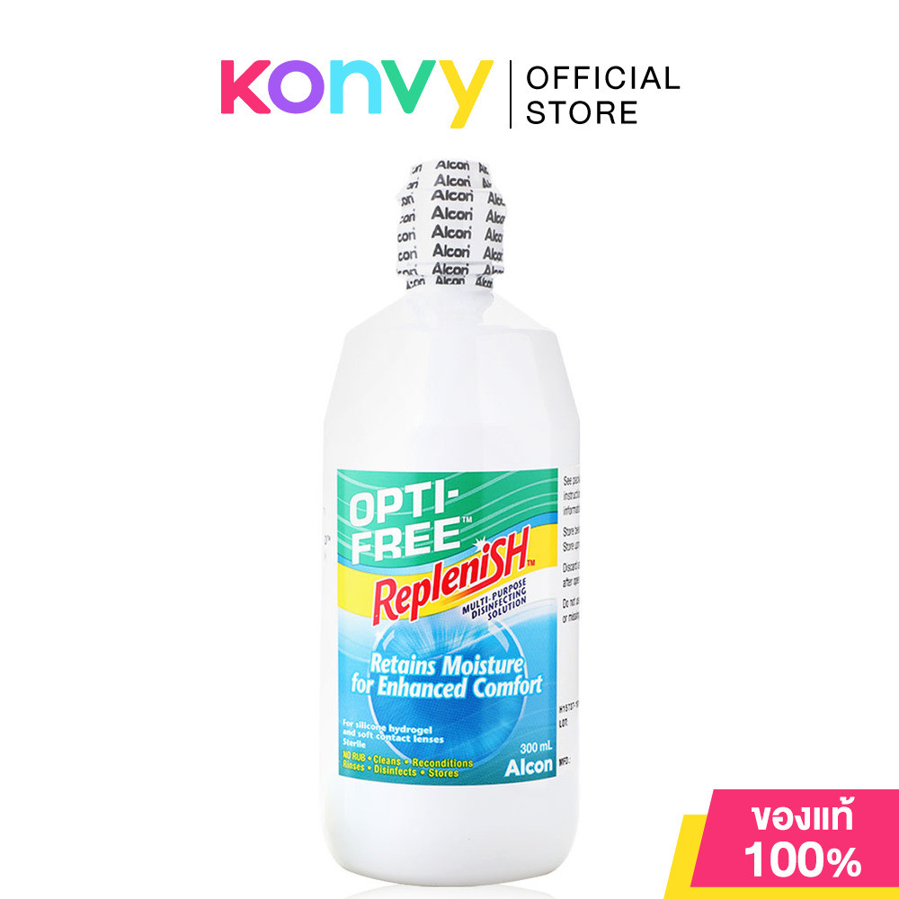 OPTI-FREE OF Replenish Sol ออพติ-ฟรี น้ำยาล้างคอนแทคเลนส์.
