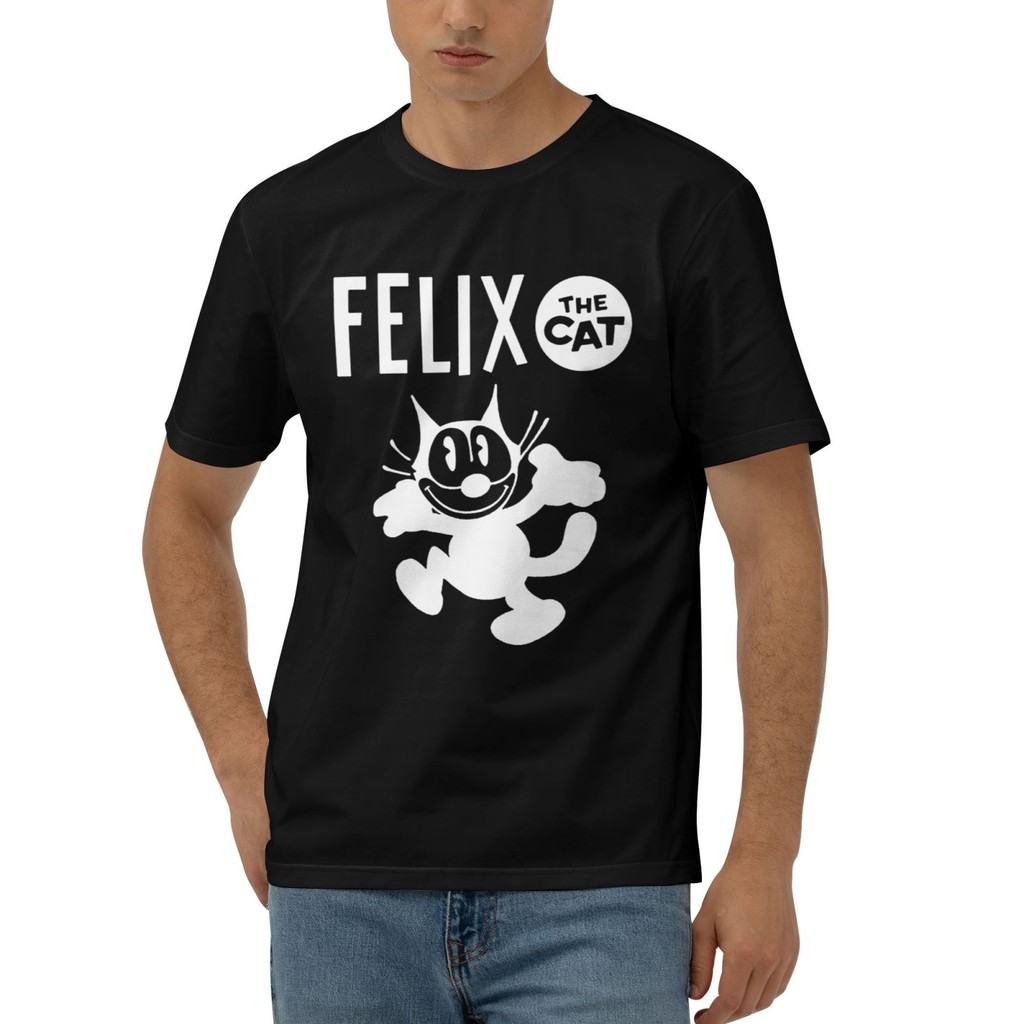 เสื้อยืดผ้าฝ้าย Mens Loose Appreal Hot Sale Felix The Cat สําหรับผู้ชาย