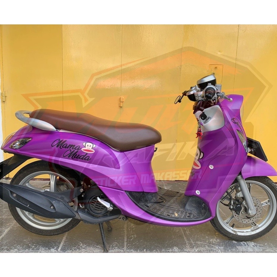 YAMAHA FINO สติ๊กเกอร์ติดมอเตอร์ไซค์ Fino Plain Lilac สีและลวดลายสติ๊กเกอร์อเนกประสงค์กันน้ํา