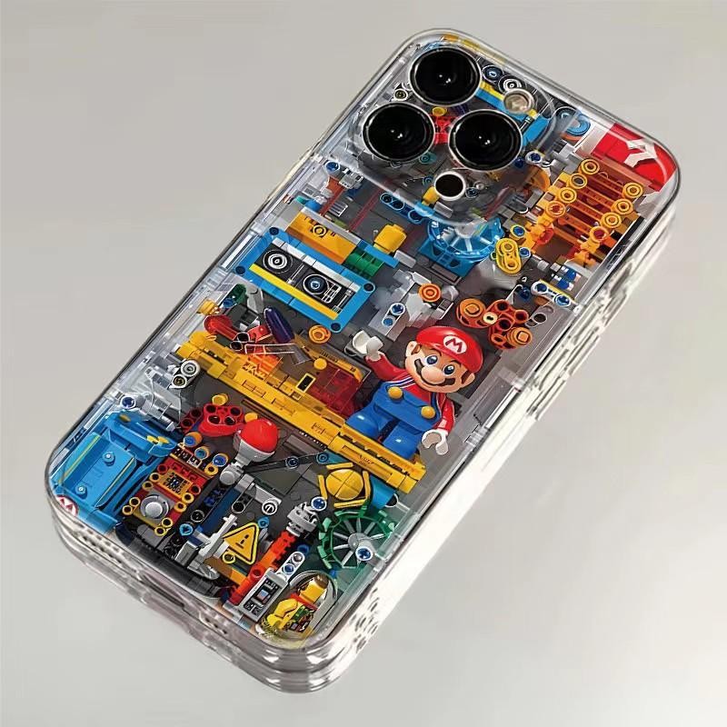 เคสโทรศัพท์ iPhone 16 Pro Max โปร่งใสการ์ตูนของเล่น iPhone สําหรับ iPhone 15 14 8 7 Plus 13 12 Mini 11 16Pro X XR XSMax