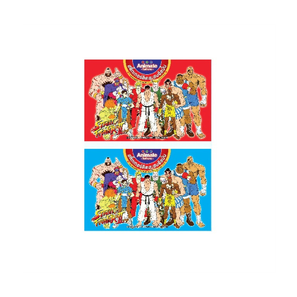 Street Fighter II สติกเกอร์สะสมแบบซอง (คละสี)