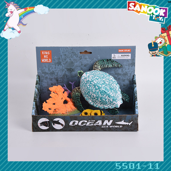 GlobalHouse TOYS ของเล่นโมเดลเต่าทะเล 5501-11 ขนาด 24x10.5x18 ซม. สินค้าของแท้คุณภาพดี