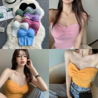 #284 เกาะอก สายฝอ ดันทรง สุดแซ่บ เซ็กซี่มาก ใส่ได้ ใส่เที่ยว สวยมาก ผ้านิ่ม เสื้อผ้า ผู้หญิง สินค้าพร้อมส่ง