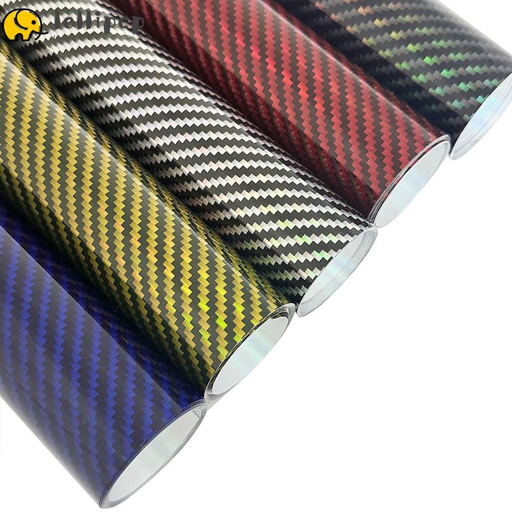 ฮ่าๆ1 คาร์บอนไฟเบอร์ฟิล์มไวนิล,50x30ซมเลเซอร์สีแดงรถจักรยานยนต์สติกเกอร์,แฟชั่นไฮกลอส9ง ผลภายในรถสติกเกอร์สําหรับรถยนต์รถจักรยานยนต์ งIY