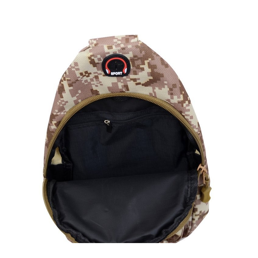 (W80)กระคาดอกสะพายไหล่ ลายพรางดิจิตอล ผ้าอ๊อกฟอร์ต4ซิป vgetbag