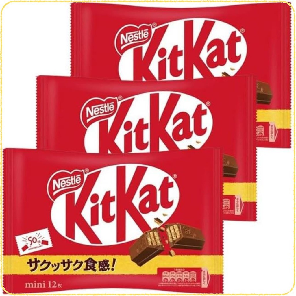 Nestlé KitKat Mini 12 ชิ้น x 3 ถุง【Direct from Japan】