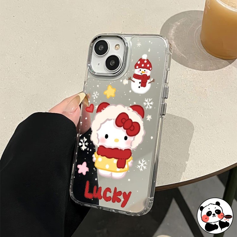 การ์ตูน KT Cat Mirrorเคสโทรศัพท์สําหรับRedmi 14C 14R 13 13R 13C 12C 12R 11A 10A 10C 9A 9C A3 4G A2 A