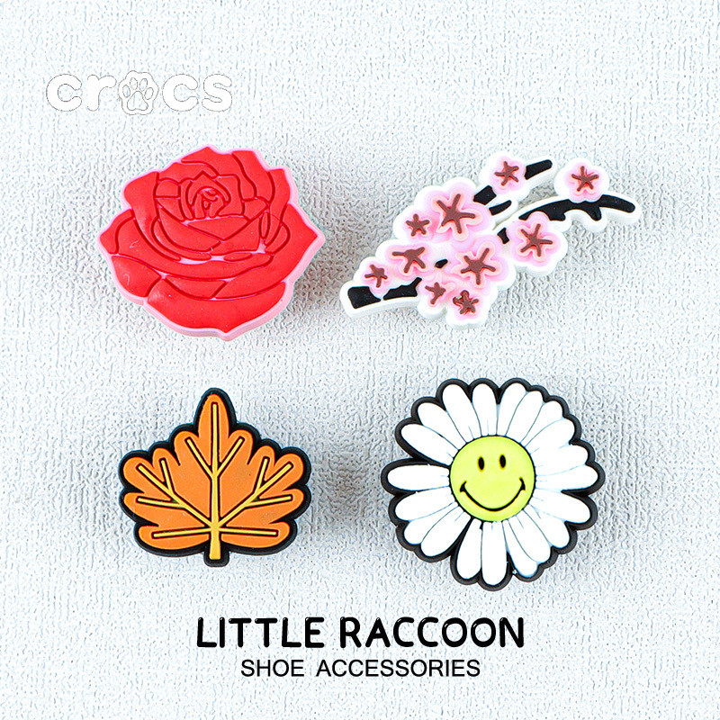 Crocs Jibbitz Green plant series รองเท้าหัวเข็มขัดดอกไม้อุดตันอุปกรณ์เสริมรองเท้า charm crocs รองเท้าแตะการ์ตูนน่ารักหัวเข็มขัดตกแต่ง