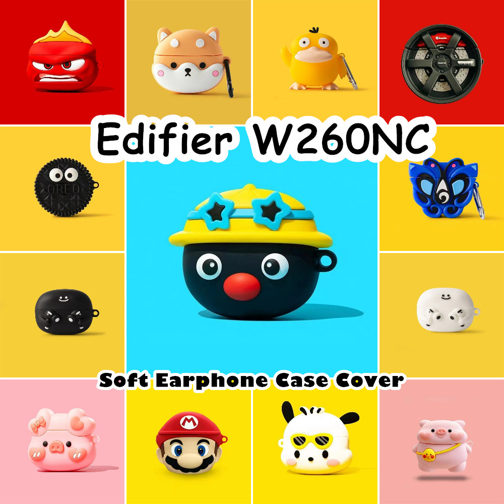 【Case Home】นําไปใช้กับ Edifier W260NC เคส Case เคสหูฟัง การ์ตูนชุดนวัตกรรม ซิลิโคนนุ่ม เคส เคสหูฟัง