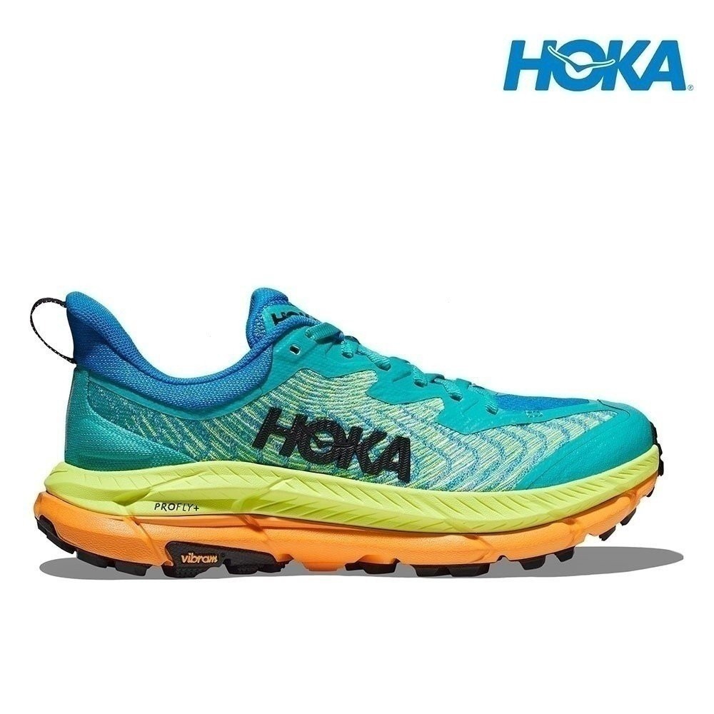 ขายร้อนคุณภาพสูง 2024 ผู้หญิง Hoka Mafate Speed 4 รองเท้าวิ่งเทรล-เซรามิค/Diva Blue