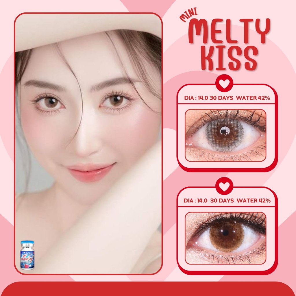 🔥คอนแทคเลนส์🔥ขนาดมินิ✨Melty Kiss (Luxzylens)