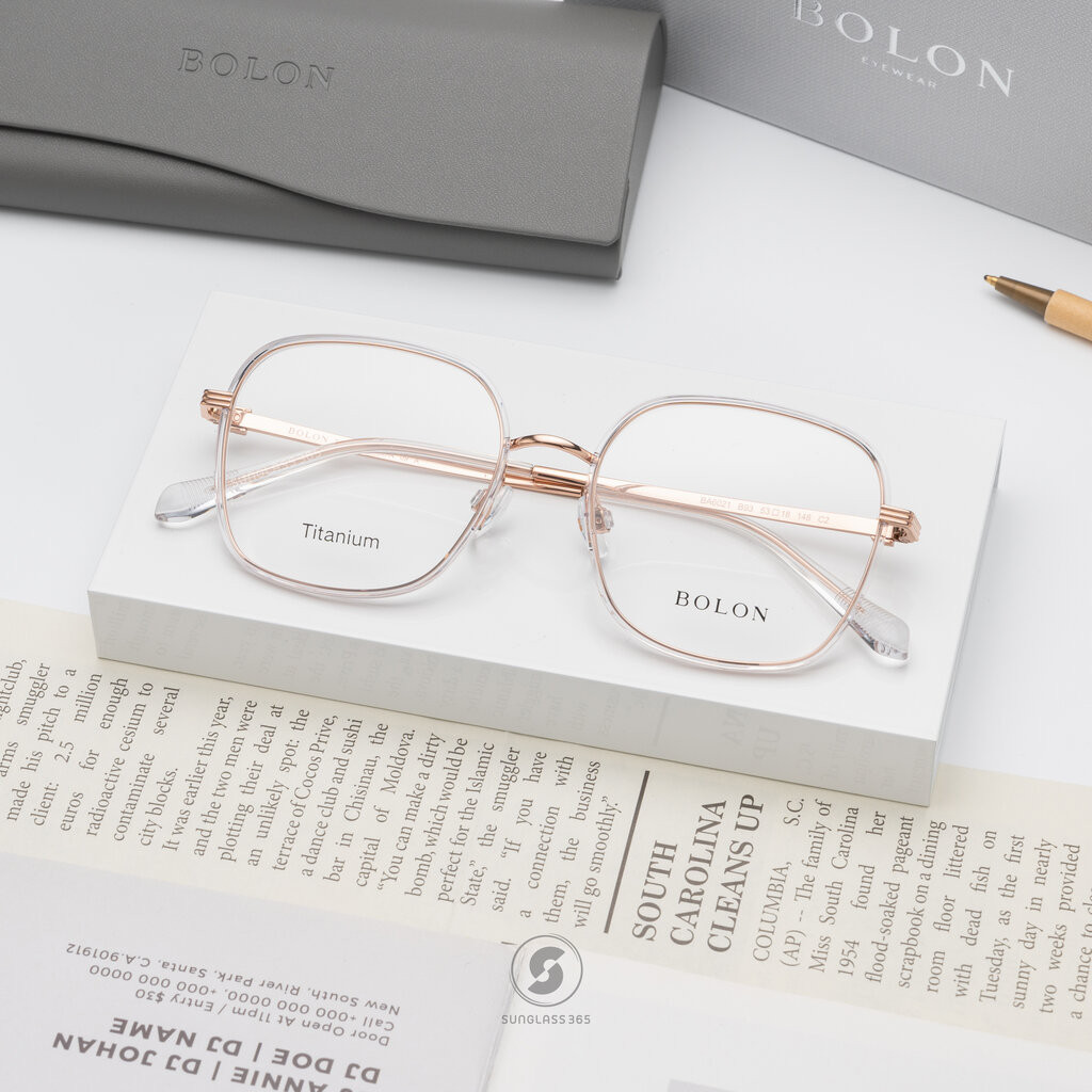 แว่นสายตา BOLON รุ่น BA6021 B93 Transparent / Rose Gold