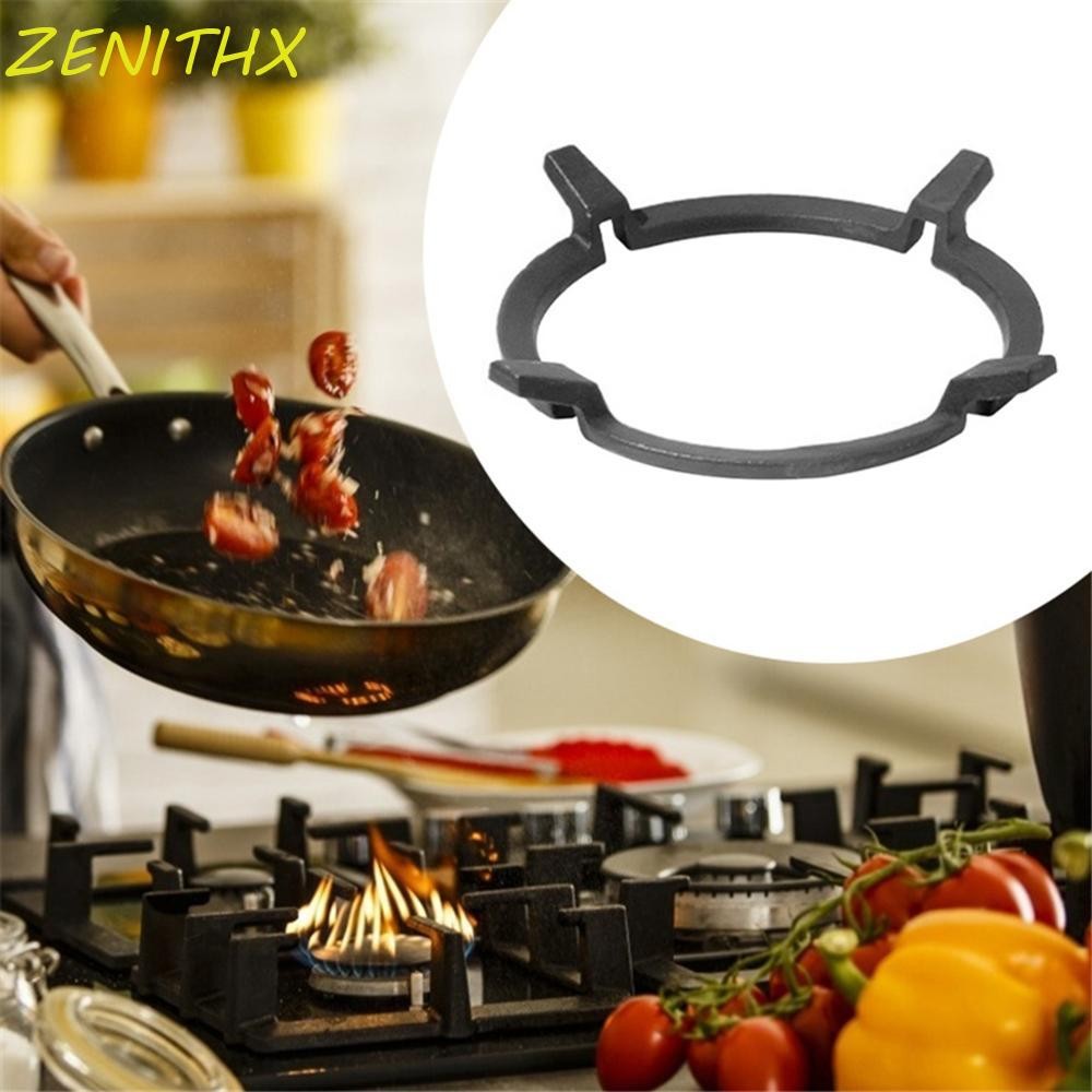 Zenithx Wok Ring Cauldron Kitchen Support Carbon Steel Non Slip Round Pots Holder