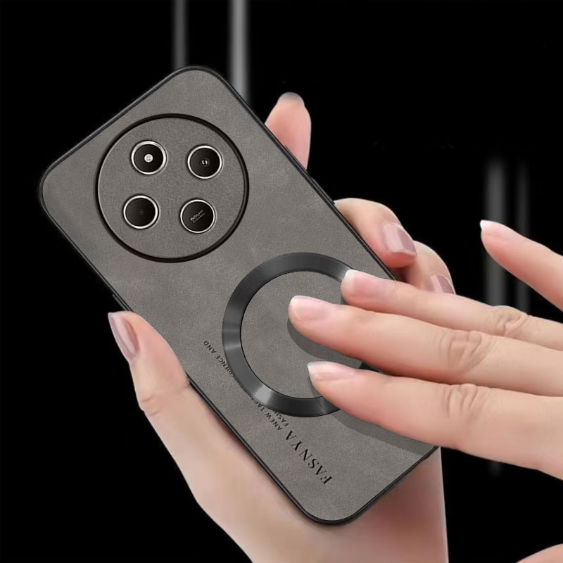 เคส ปลอก R edmi 14C Xiaomi poco C75โทรศัพท์กรณีป้องกันการสั่นสะเทือนแม่เหล็กแหวนดูดฝาครอบป้องกันที่มีขอบนุ่มและลื่นปกหลัง ybpcxq