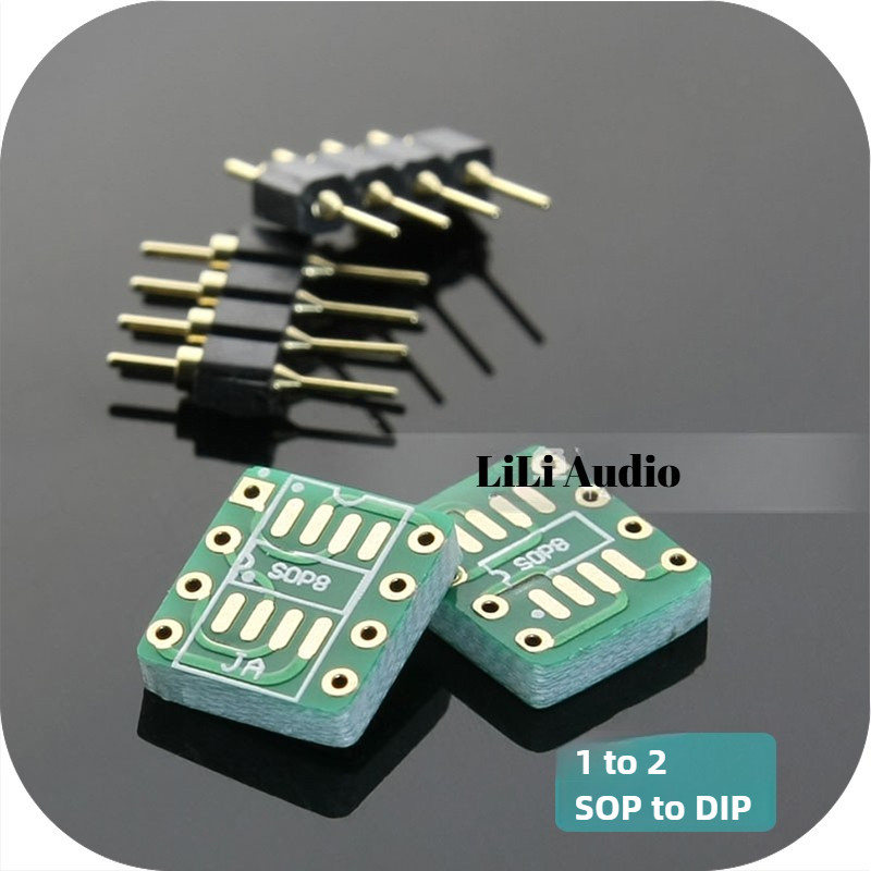 เครื่องขยายเสียง Conversion Board 1 ถึง 2 และ SOP To DIP-8 ซ็อกเก็ตสําหรับ Hifi Audio DIY เครื่องขยายเสียงลําโพงหูฟัง
