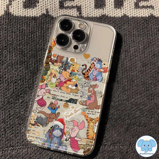 เคสใสลายวินนี่ทิกเกอร์สุดเทรนด์อนิเมะ เคสไอโฟน16 เคส IPhone 17 air 13 16 11 15 12 14 Pro Max XS X XR Max 7 8 Plus SE