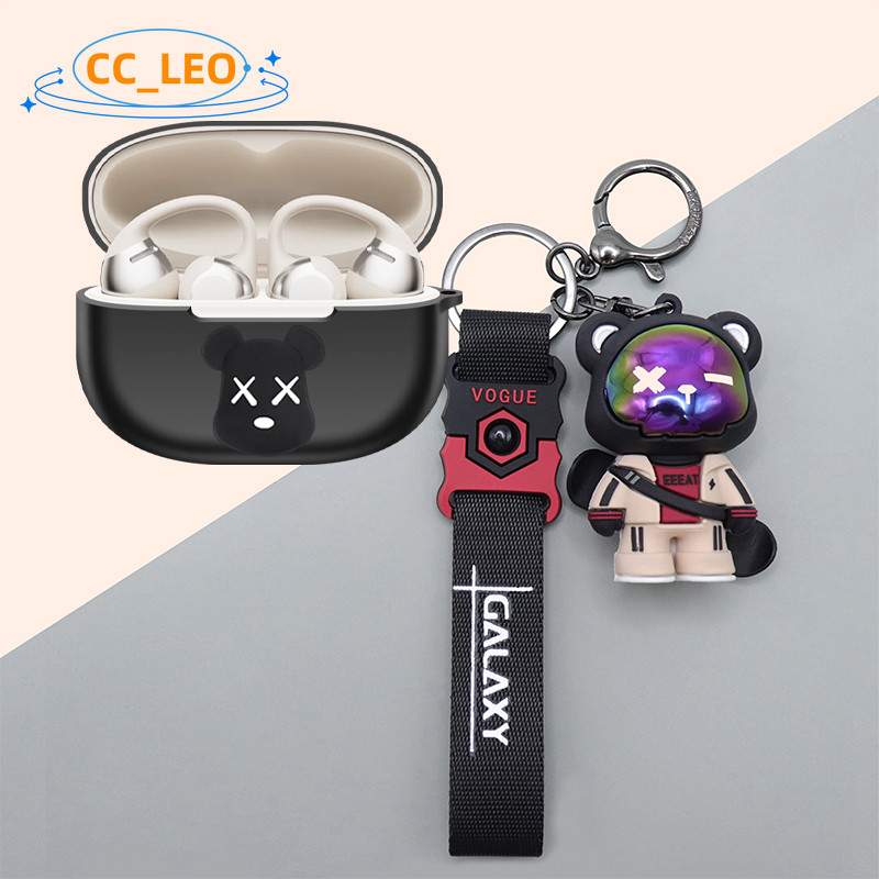 For Shokz OpenDots One (E310) Case Astronaut Bear Keychain Cute Shokz OpenDots One (E310) Silicone S
