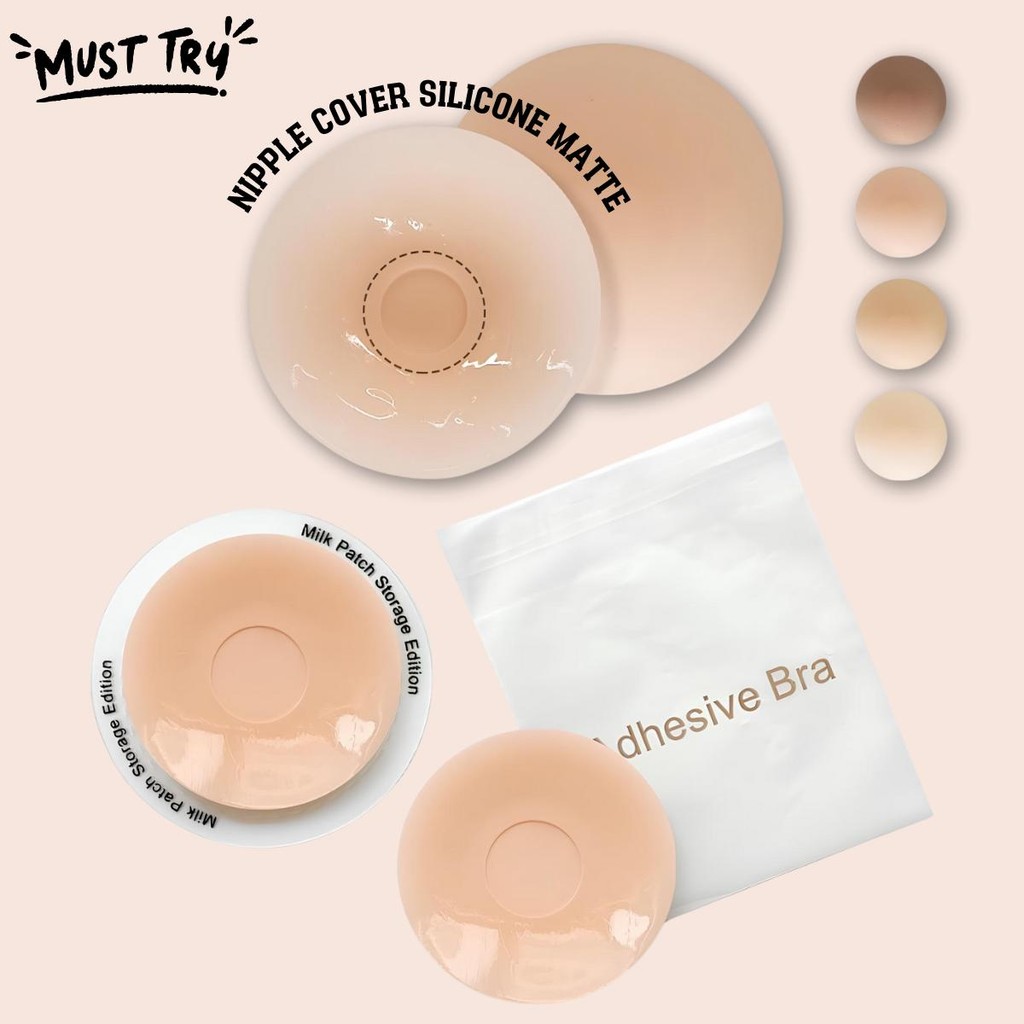 Matte Silicone Nipple Covers ปิดจุก ซิลิโคน เนื้อแมท เกรด Premium ไร้ขอบ ขอบบางเพียง 0.3 mm. ปิดสีจุก 100%