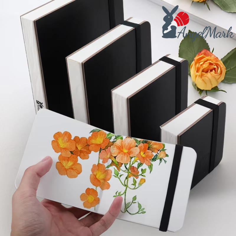 300แกรม 30แผ่นสมุดร่างสีน้ําวาดกระดาษโน๊ตบุ๊คสําหรับภาพวาดศิลปะนักเรียน