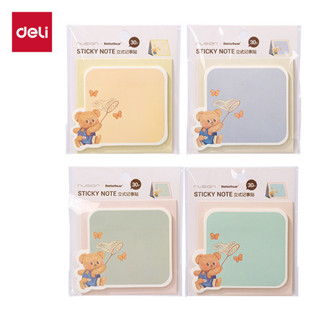 กระดาษโน้ต กาวในตัว 30 แผ่น Deli x Butterbear Sticky Note Me…