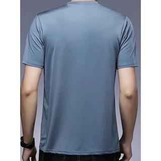 MANMAN แขนสั้นผู้ชาย เสื้อยืดกีฬา แบบหลวม แห้งเร็ว คอกลม เลือกได้หลายสี ชุดคู่รัก