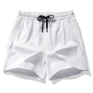 [6 สี] Mens Pink Simple Casual สีทึบฤดูร้อนชายหาดกีฬากองทัพสีเขียว Quick-Dry All-Match Plus ขนาด Dri-Fit ฮาวายสั้นกางเกง
