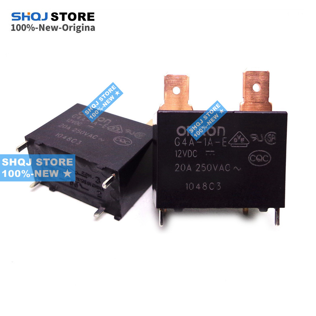 Shqj STORE 100%-ใหม่ 5PCS G4A-1A-E G4A-1A-PE 12VDC 24VDC 3VDC 20A 4PIN RELAY เดิม