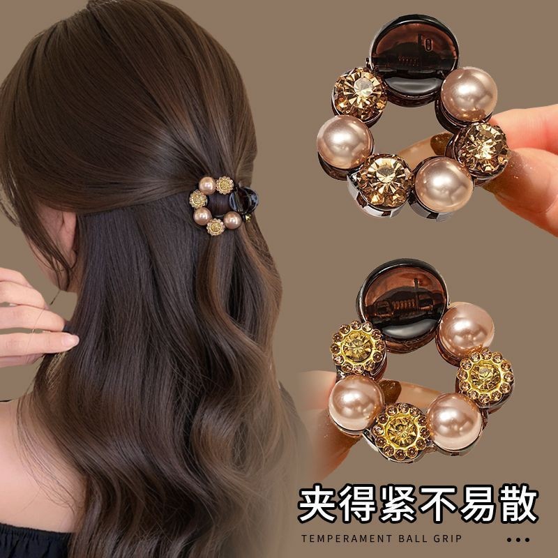 หญิง 2025 กิ๊บติดผมครึ่งผูกอารมณ์ระดับไฮเอนด์สไตล์ใหม่