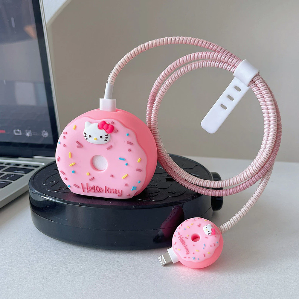 เคสป้องกันสายชาร์จไอโฟน ลายคิตตี้สีชมพู thumbnail 8