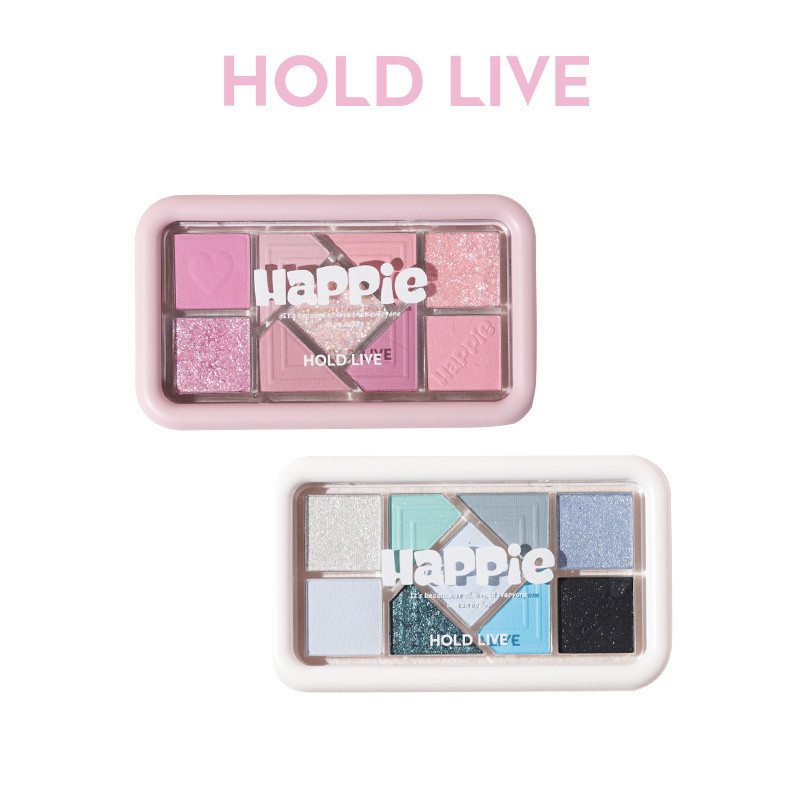 HOLD LIVE กรอบสีชมพูขนาดเล็กเก้าสีอายแชโดว์ palette earth pink blush อายแชโดว์บริสุทธิ์