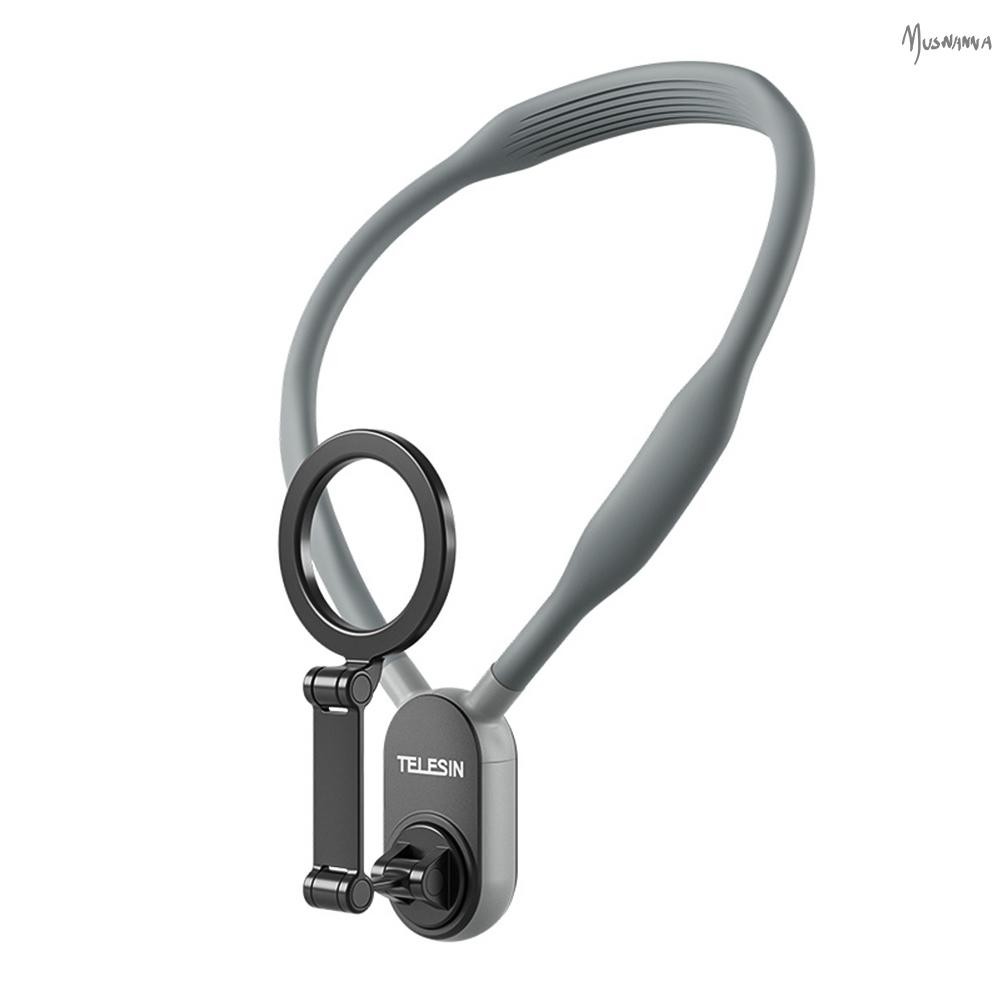 Telesin MNM-001 ที่วางโทรศัพท์แบบคล้องคอพร้อมที่วางโทรศัพท์แบบแม่เหล็ก Quick Release Multi-angle Ad 