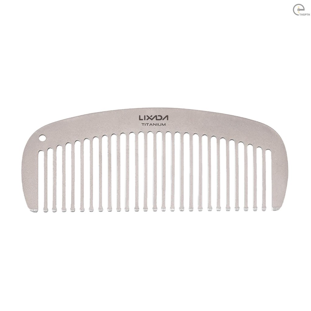 Lixada Titanium Comb Anti-Static Hair Beared Comb Pocket Comb
