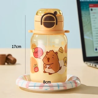 พร้อมส่ง ขวดน้ำเด็กพกพา 600ml 3in1 ลายการ์ตูน ทนร้อนตก ป้องกันการรั่วซึม ขวดน้ำเด็ก