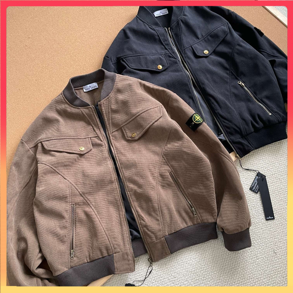 Stone Island Spring Heavyweight Vintage Workwear เสื้อแจ็คเก็ต Unisex