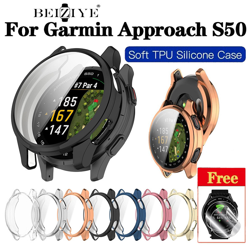 เคสซิลิโคนสําหรับ Garmin Approach S50 TPU เปลือกป้องกันสําหรับ Garmin Approach S50 สมาร์ทนาฬิกาฝาครอ
