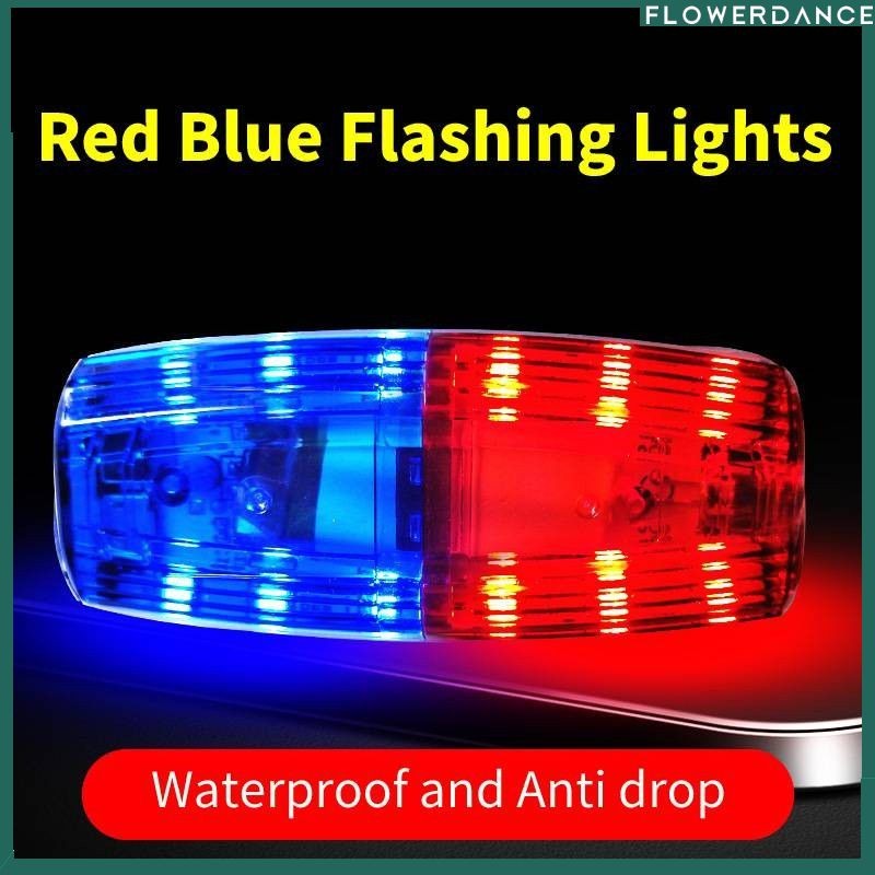 ไฟเตือนแบบหนีบไหล่ LED สีแดงและสีน้ําเงิน ไฟเตือนความปลอดภัยสําหรับคนงานสุขาภิบาล สัญญาณไฟแฟลช จัดส่งรวดเร็ว
