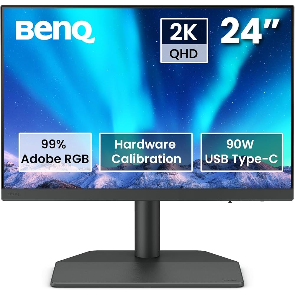 (จอแต่งภาพ) BenQ SW242Q 24นิ้ว 2K IPS AdobeRGB 90W USB-C Photographer Monitor