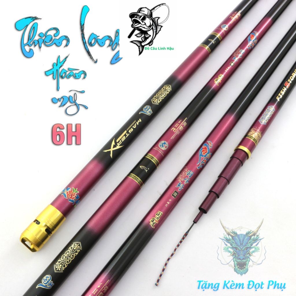 Thien Long Hoan My 6H Hand Fishing Rod - Super Product 2023 - Free Extra Tip 3m6 - 7m2 - BB39