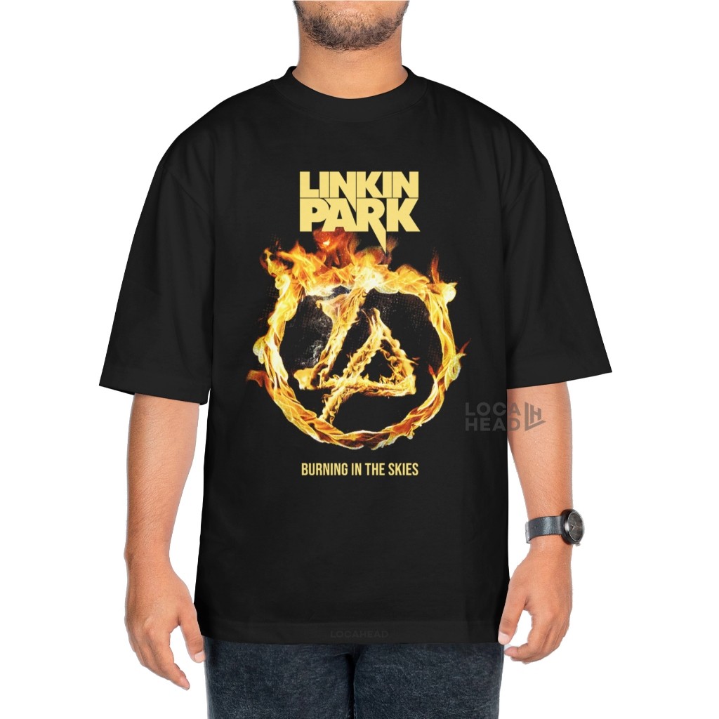 LOCAHEAD Linkin Park Band เสื้อยืด ART 1 Cotton Combed 24s เสื้อยืดคอกลมผ้าฝ้าย