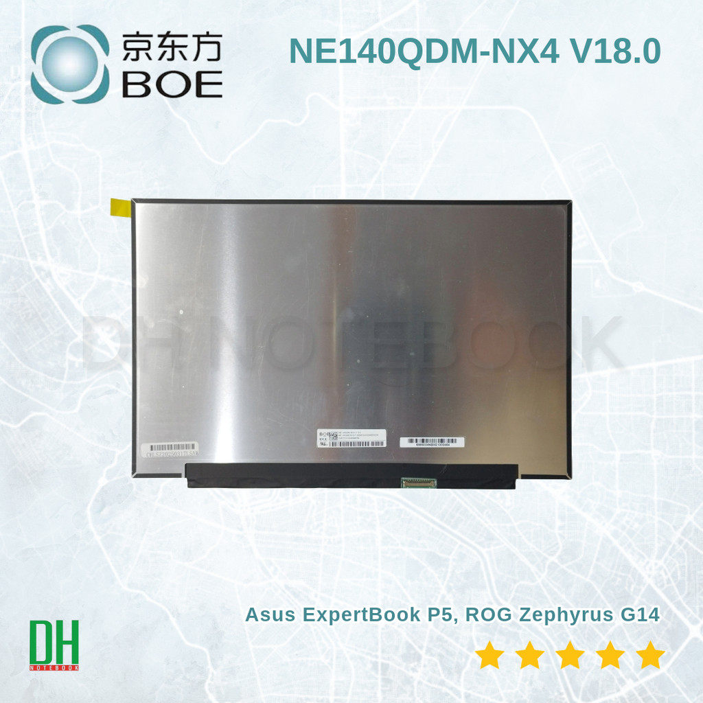 จอโน๊ตบุ๊ค 14 นิ้ว NE140QDM-NX4 2560x1600 144Hz อะไหล่จอ OEM ทดแทน Asus ExpertBook P5 P5405CSA ROG Z
